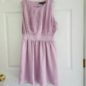 Forever 21 Lilac Pleated Waist Fit & Flare Dress